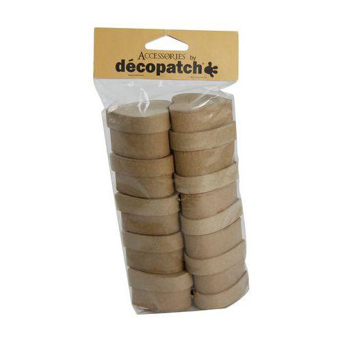 Set 10 petites boîtes coeurs en papier mâché à décorer - Décopatch fullname image