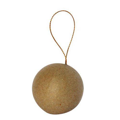 Sachet de 6 boules avec cordon doré 6cm (Lot de 4) thumbnail image 1