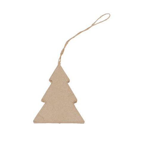 Sapin plat à suspendre 8cm (Lot de 20) thumbnail image 1