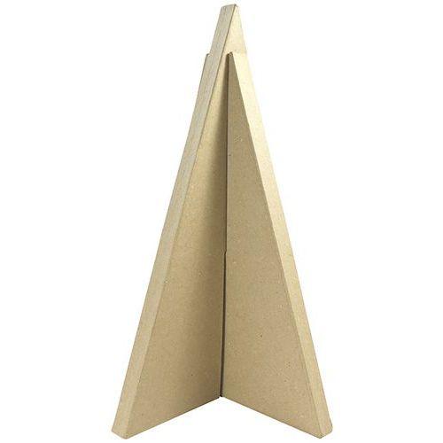 Sapin triangle 50,5 cm en papier mâché à décorer - Décopatch fullname image