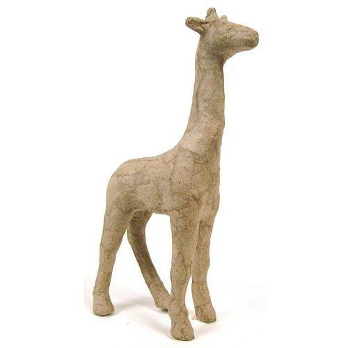 Girafe 15 cm en papier mâché à décorer - Décopatch fullname image