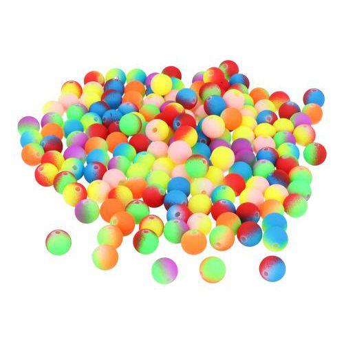 Illustration de : Sachet 800 perles plastique rondes multicolore fluo Ø 8 mm - Innspiro