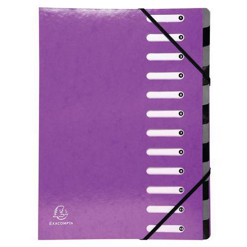 Lot de 6 trieurs harmonica iderama 12 compartiments Violet thumbnail image 1