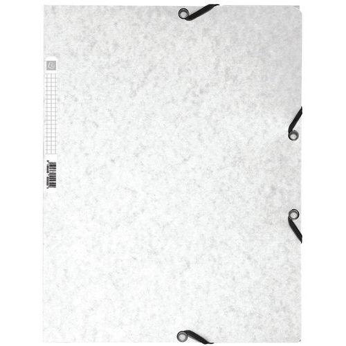 Lot de 25 chemises 3 rabats carte lustrée 400g/m2  A4 Blanc thumbnail image 1