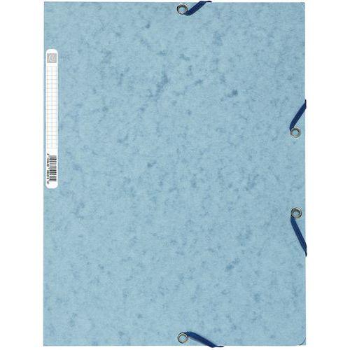 Lot de 25 chemises 3 rabats carte lustrée 400g/m2  A4 Gris tourterelle thumbnail image 1