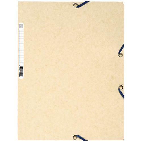 Lot de 25 chemises 3 rabats carte lustrée 400g/m2  A4 Ivoire thumbnail image 1