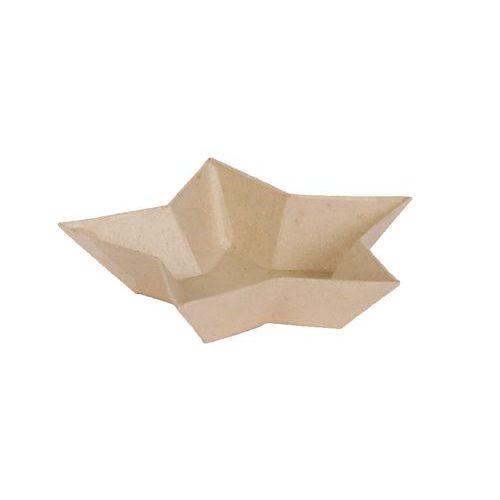 Illustration de : Petit vide-poches étoile en papier mâché à décorer - Décopatch