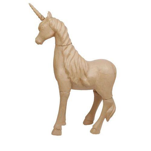 Licorne 155 cm en papier mâché à décorer - Décopatch fullname image