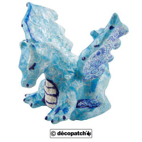 Illustration de : Dragon 10,2 cm en papier mâché à décorer - Décopatch