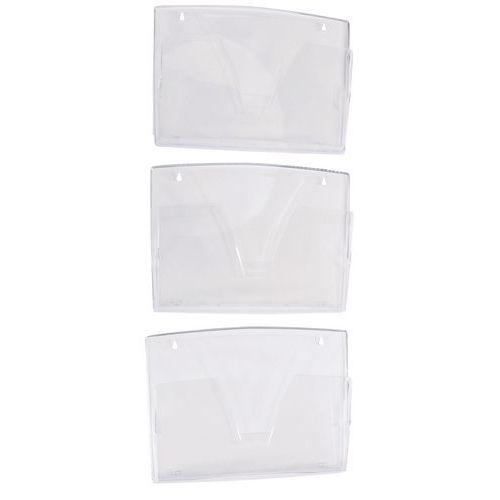 Lot de 3 Corbeilles murales Cristal transparentes - Manutan thumbnail image 1