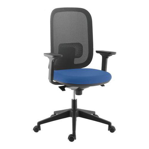 Fauteuil Alaia dos résille noire contact synchrone bleu thumbnail image 1