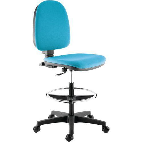 Chaise haute sur roulettes Torino dos/assise turquoise thumbnail image 1
