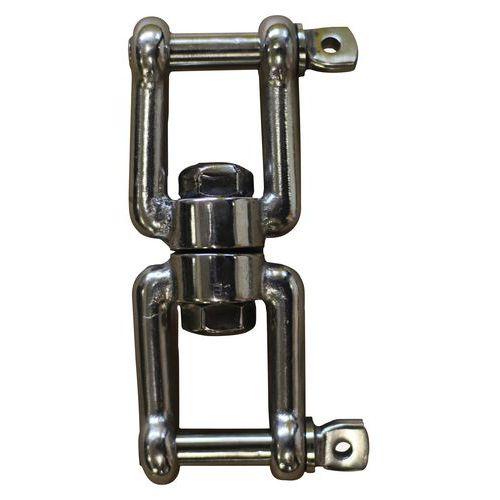 Émerillon en inox AISI 316 - 2 chapes thumbnail image 1