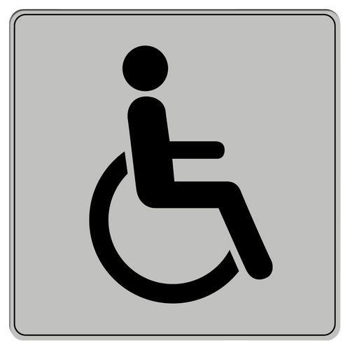 Pictogramme en polystyrène ISO 7001 - Toilette Handicapés thumbnail image 1