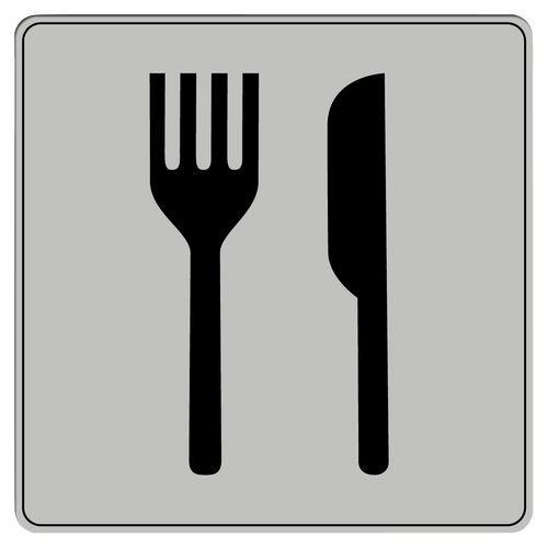 Pictogramme en polystyrène ISO 7001 - Restaurant thumbnail image 1