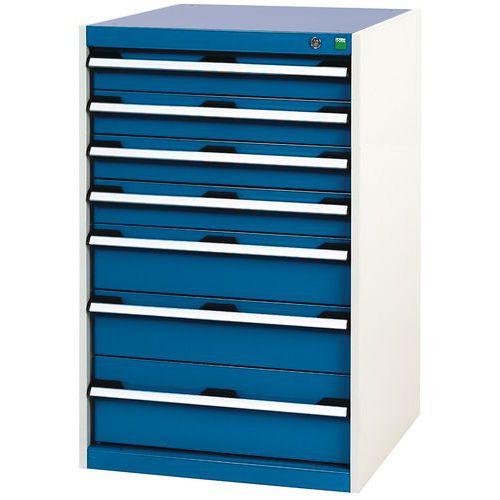 Illustration de : Armoire d'atelier à tiroirs Bott SL-66 - Hauteur 100 cm