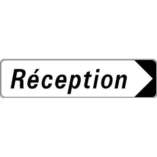 Panneau directionnel standard - Réception - Longueur 500 mm thumbnail image 1