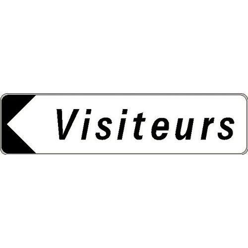 Panneau directionnel standard - Visiteurs - Longueur 500 mm thumbnail image 1