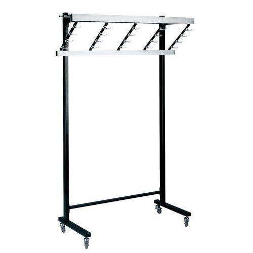 Illustration de : Portant - Largeur 120 cm - 40 et 80 vêtements  - Gardelux