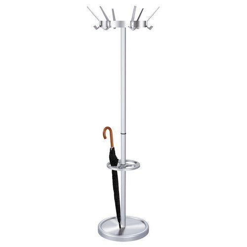 Illustration de : Portemanteau 12 patères et 6 chapeaux avec porte-parapluies