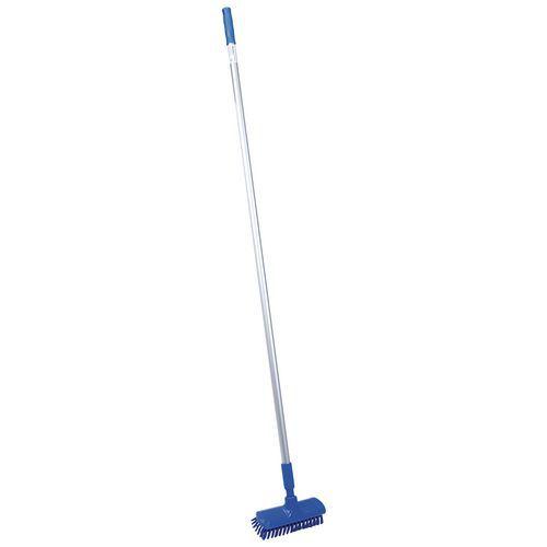 Manche aluminium 1m50 et balai dur HACCP - bleu - Manutan thumbnail image 1