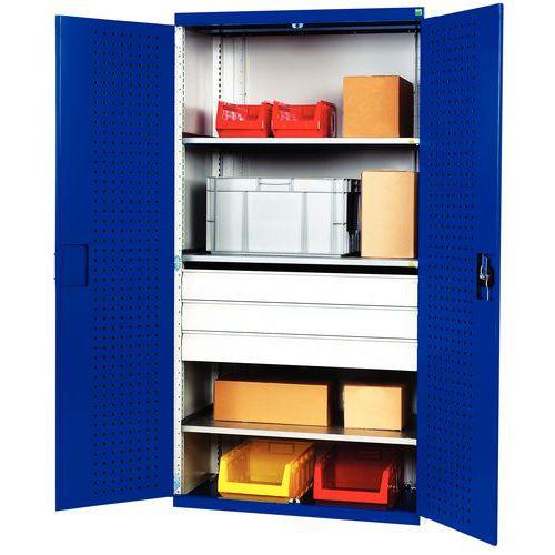 Armoire d'atelier Perfo Bott SMF - Avec tablettes + tiroirs thumbnail image 1