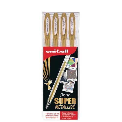 Stylo Gel fantaisie Uni-ball Signo (Pochette de 4) - Or thumbnail image 1