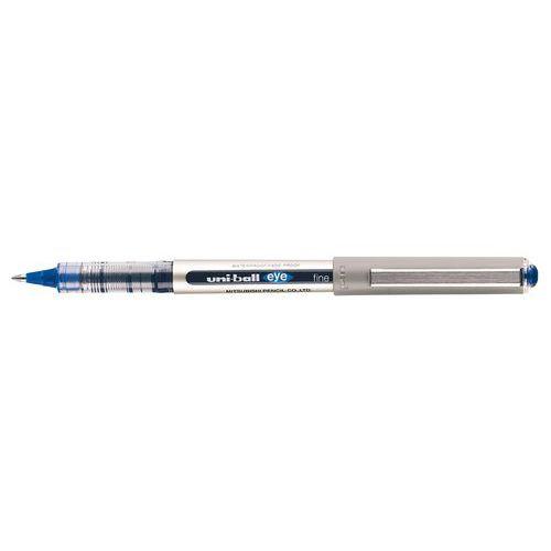 Roller encre liquide EYE Uni-ball pointe métal pointe moyenne 0.7 mm - Bleu thumbnail image 1