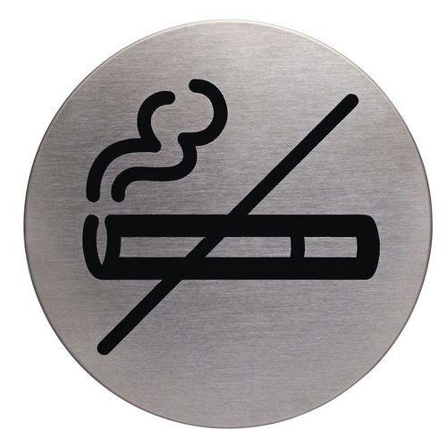 Plaque signalétique acier interdit de fumer thumbnail image 1