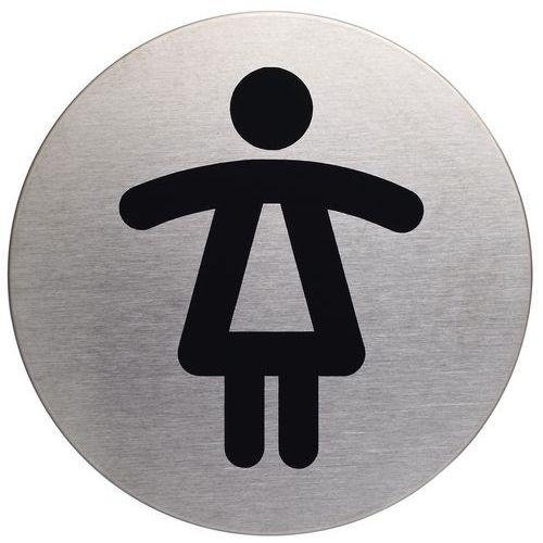Illustration de : Pictogramme design rond 83 mmØ - Femme - Durable
