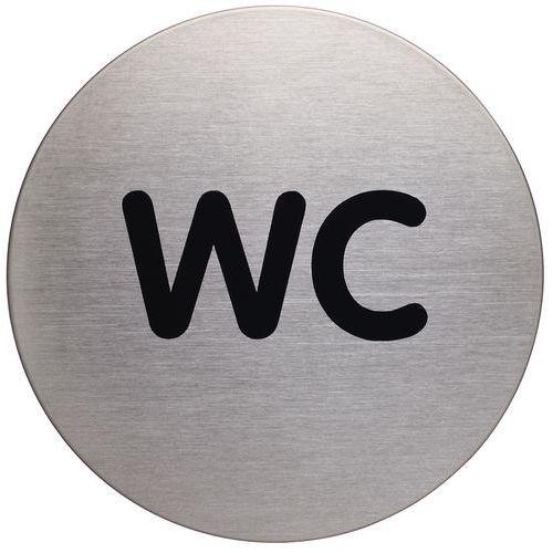 Plaque signalétique acier WC thumbnail image 1