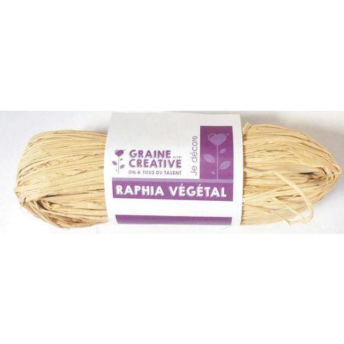 Illustration de : Pelote de raphia végétal 50g naturel - Graine créative