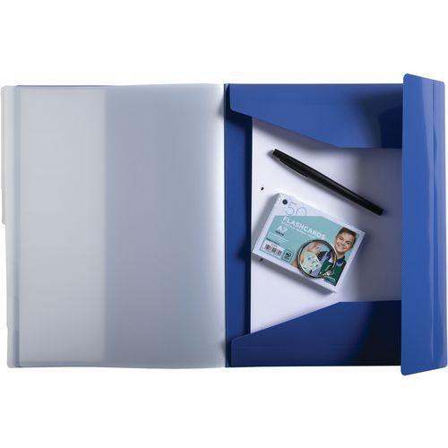 Illustration de : Trieur 8 compartiments Bee Blue - A4 - Exacompta