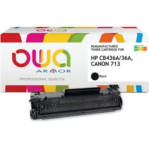 Toner remanufacturé Canon 713-HP CB436A - Noir thumbnail image 1