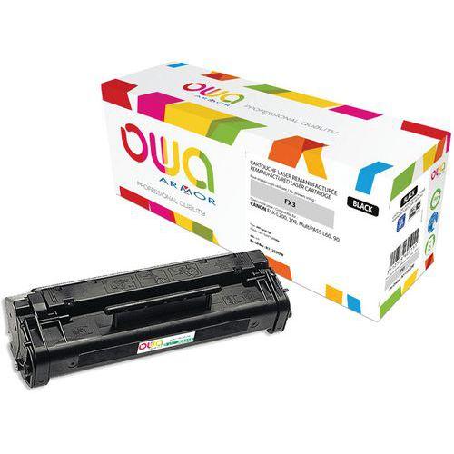 Illustration de : Toner remanufacturé Canon FX-3 - Noir - Owa