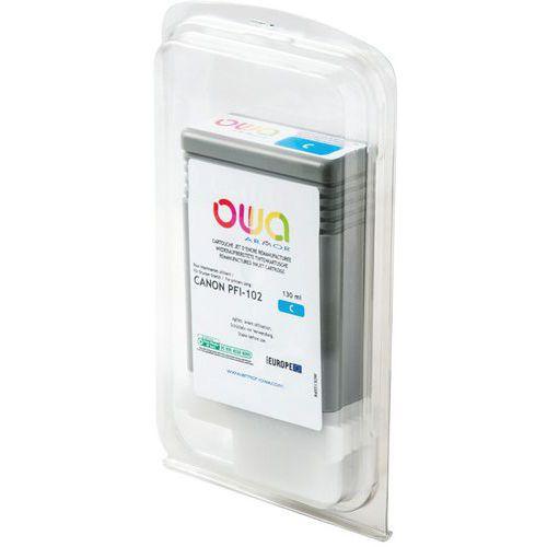 Illustration de : Cartouche d'encre traceur remanufacturée Canon PFI-102 - Owa
