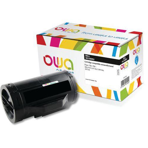 Illustration de : Toner remanufacturé Dell 593 - BBRU - Noir - Owa