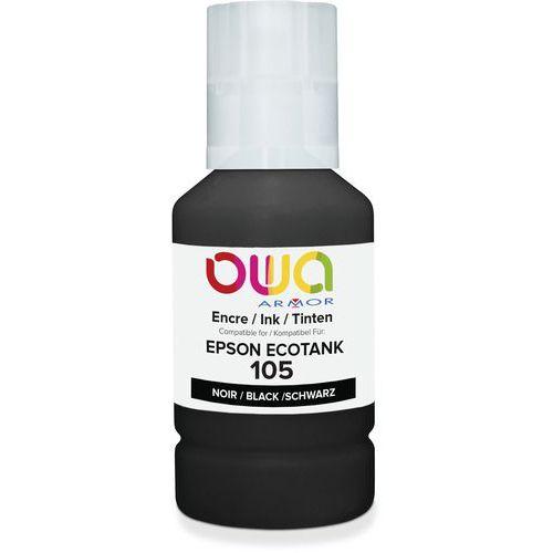Bouteille d'encre compatible Epson 105 - Noir thumbnail image 1