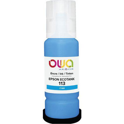 Illustration de : Bouteille d'encre compatible Epson 113 - Owa