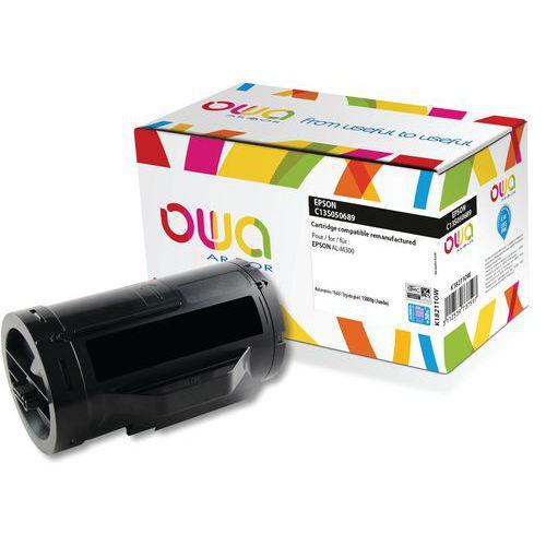 Illustration de : Toner remanufacturé Epson C13S050689 - Noir - Owa