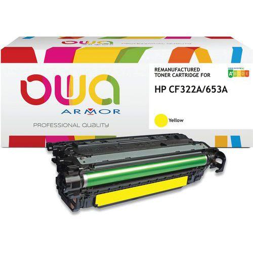 Toner remanufacturé HP CF322A - Jaune thumbnail image 1