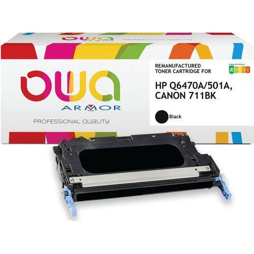 Toner remanufacturé HP Q6470A-CANON 711BK - Noir thumbnail image 1