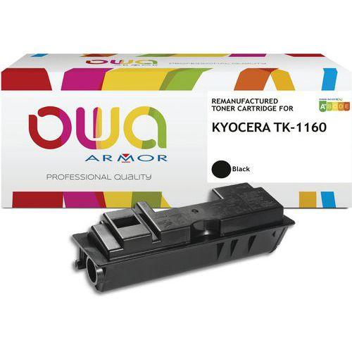 Illustration de : Toner remanufacturé Kyocera TK-1160 - Noir - Owa