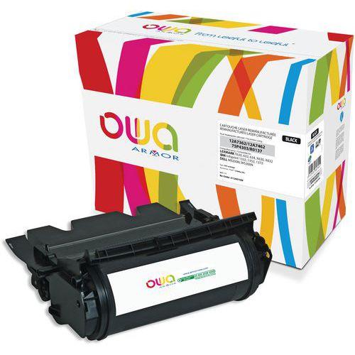 Illustration de : Toner remanufacturé Lexmark 12A7362-12A7462-IBM 75P4303-Dell R0137-Owa