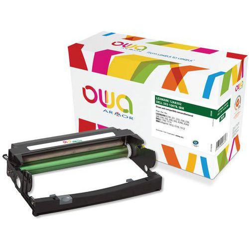 Illustration de : Toner remanufacturé Lexmark 12A8302-Dell 593-10078-IBM 75P5712 - Owa