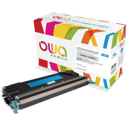 Toner remanufacturé Lexmark C5240 - Lexmark C524R - Owa thumbnail image 1