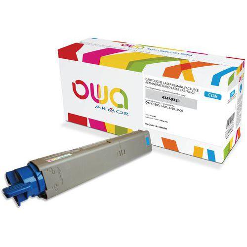Toner remanufacturé OKI 43459331 - Cyan thumbnail image 1