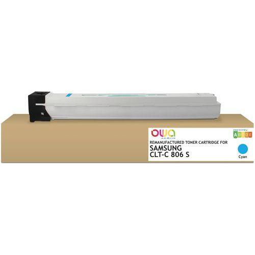 Illustration de : Toner remanufacturé Samsung CLT-806 S - Cyan - Owa