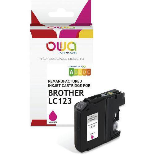 Cartouche d'encre remanufacturée BROTHER LC123 - Magenta thumbnail image 1