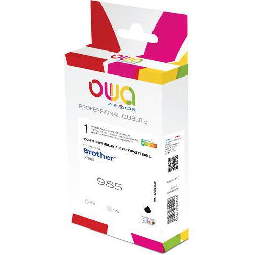 Illustration de : Cartouche d'encre remanufacturée Brother LC985 - Owa